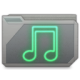 Folder Music Icon 80x80 png