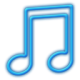 Toolbar Music Blue Icon 80x80 png