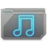 Folder Music Blue Icon 96x96 png