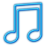 Toolbar Music Blue Icon 96x96 png
