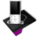 Folder My Music Mp3 Purple Icon 128x128 png