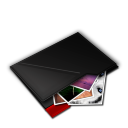 Folder My Pictures Inside Red Icon 128x128 png