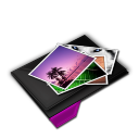 Folder My Pictures Purple Icon