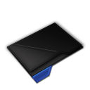 Empty Folder Blue Icon 128x128 png