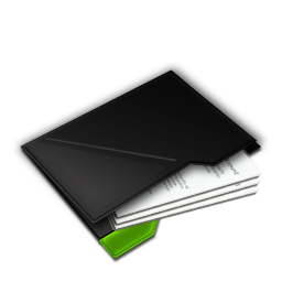 Folder My Documents Inside Green Icon 256x256 png