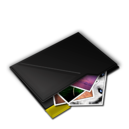 Folder My Pictures Inside Yellow Icon 256x256 png