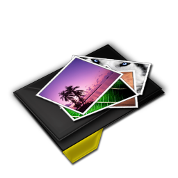 Folder My Pictures Yellow Icon 256x256 png