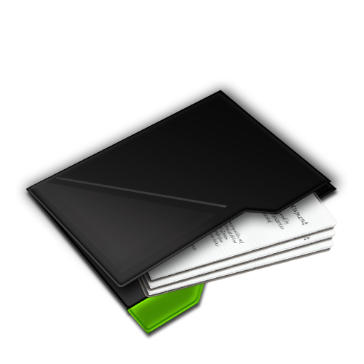 Folder My Documents Inside Green Icon 512x512 png