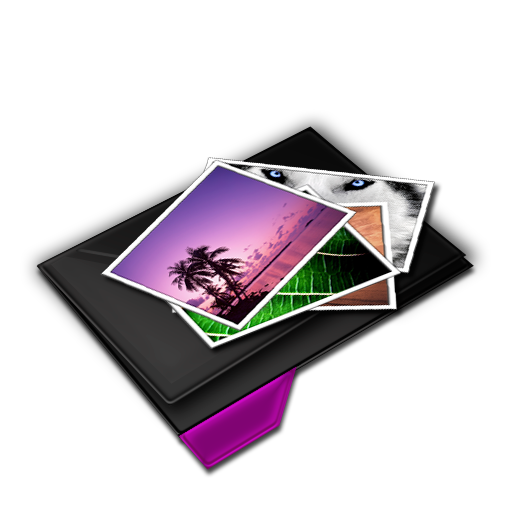 Folder My Pictures Purple Icon 512x512 png