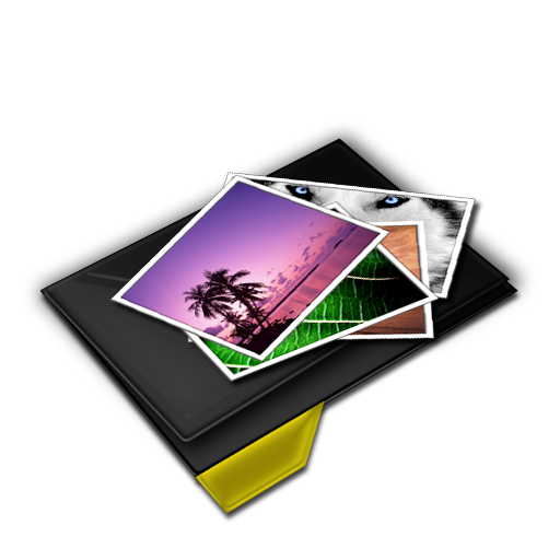 Folder My Pictures Yellow Icon 512x512 png