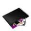 Folder My Pictures Inside Purple Icon 64x64 png