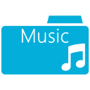 Folder Music Folder Icon - Windows 8 Metro Invert Icons - SoftIcons.com