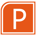 PowerPoint Alt 1 Icon - Windows 8 Metro Invert Icons - SoftIcons.com