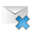 Delete Mail Icon 128x128 png
