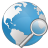 Globe Search Icon 48x48 png