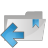 Move Folder Left Icon