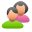 Friends Group Icon 32x32 png