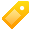 Tag Yellow Icon 32x32 png