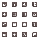 Brown Bitcons Icons