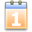 Calendar Orange Icon 32x32 png