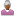 User Oldwoman Black Icon 16x16 png