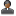 User Priest Black Icon 16x16 png