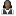 User Waiter Female Black Icon 16x16 png
