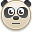 Emotion Face Panda Icon 32x32 png