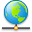 Globe Network Icon 32x32 png