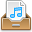 Inbox Document Music Icon 32x32 png