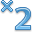 Multiplied By 2 Icon 32x32 png