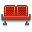 Terminal Seats Red Icon