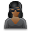 User Chief Female Black Icon