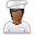 User Cook Black Icon 32x32 png