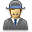 User Detective Icon 32x32 png