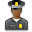 User Policeman Black Icon