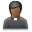 User Priest Black Icon 32x32 png
