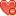 Heart Delete Icon 16x16 png