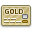Card Gold Icon 32x32 png