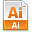 File Extension AI Icon 32x32 png