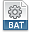 File Extension Bat Icon