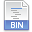 File Extension Bin Icon