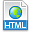 File Extension HTML Icon