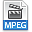 File Extension Mpeg Icon