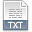 File Extension TXT Icon