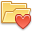 Folder Heart Icon 32x32 png