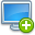 Monitor Add Icon 32x32 png