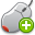 Mouse Add Icon 32x32 png