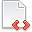 Page White Code Red Icon 32x32 png