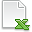 Page White Excel Icon 32x32 png